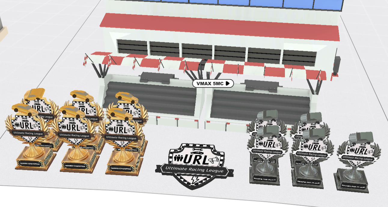 MMVM trophies displayed at VMAX 5MC